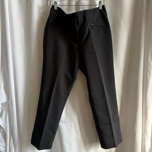 Ann Taylor Black Slim Straight Dress Pants